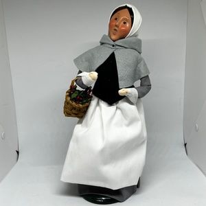 Byers' Choice Pilgrim with Holly